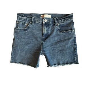 Levi's Boys 514 Homemade Cutoff Shorts. Blue Size 18 Reg (29) #1606